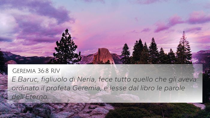 Geremia 36:8 RIV Bible Verse Image