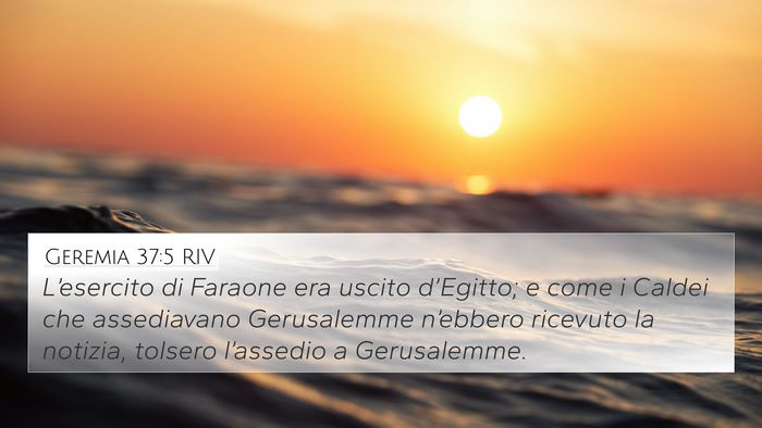 Geremia 37:5 RIV Bible Verse Image