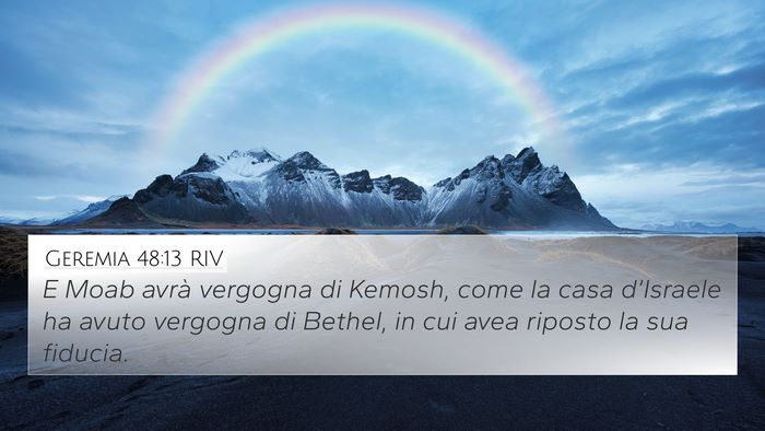 Geremia 48:13 RIV Bible Verse Image