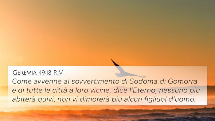 Geremia 49:18 RIV Bible Verse Image