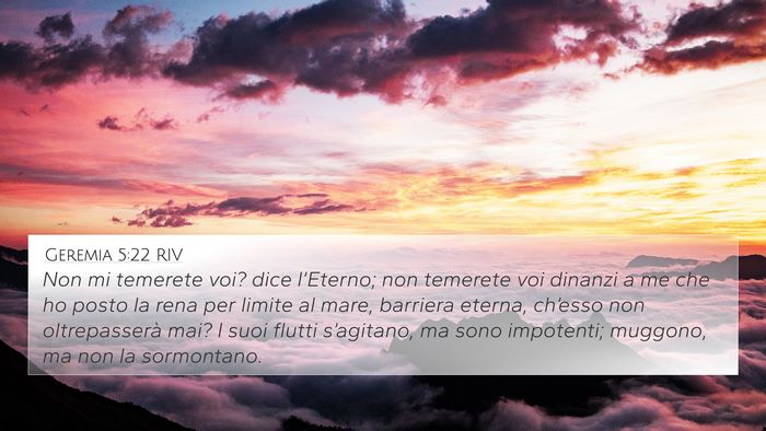 Geremia 5:22 RIV Bible Verse Image