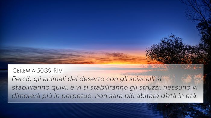 Geremia 50:39 RIV Bible Verse Image