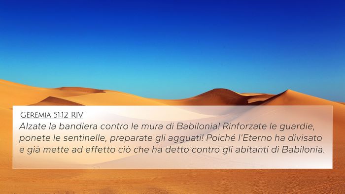 Geremia 51:12 RIV Bible Verse Image