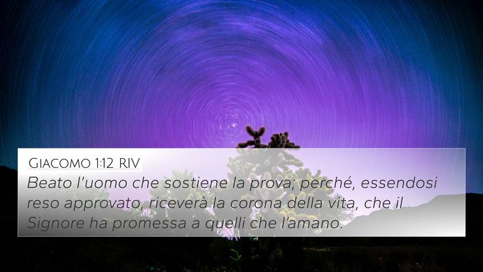 Giacomo 1:12 RIV Bible Verse Image