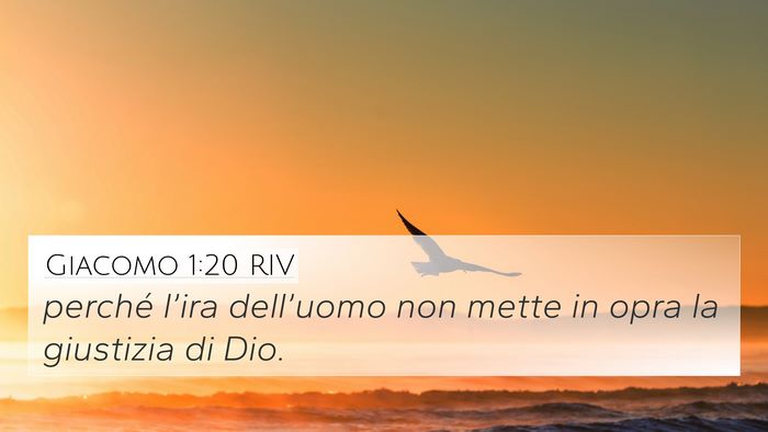 Giacomo 1:20 RIV 4K Wallpaper - perché l’ira dell’uomo non mette in opra la - 4K Wallpaper Bible Verse