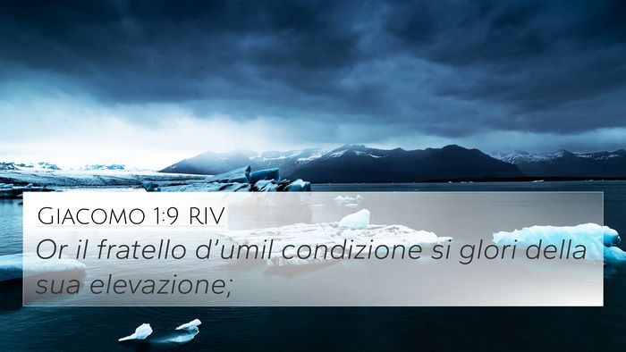 Giacomo 1:9 RIV Bible Verse Image