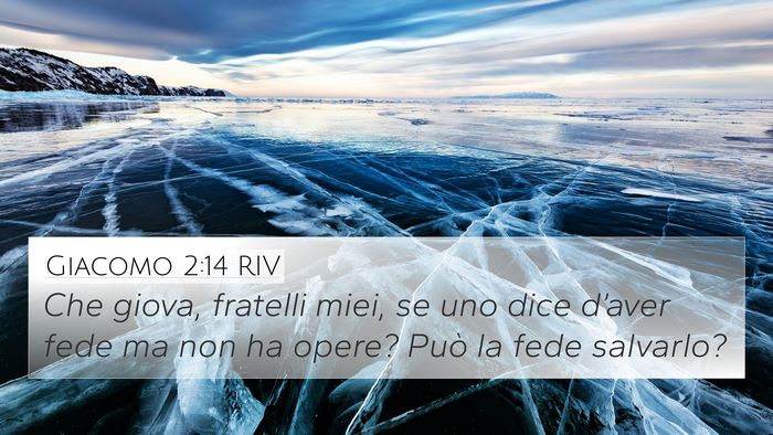 Giacomo 2:14 RIV Bible Verse Image