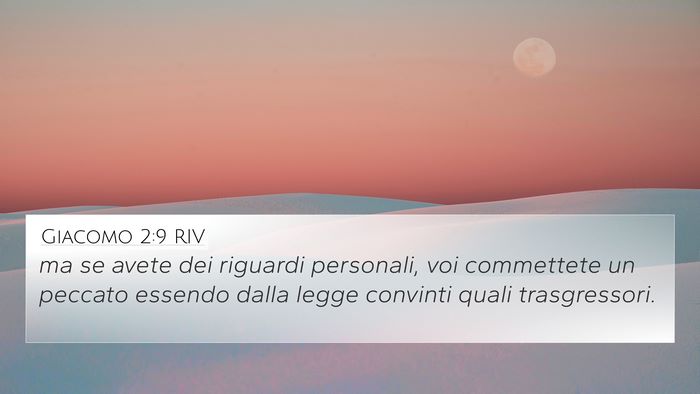 Giacomo 2:9 RIV Bible Verse Image