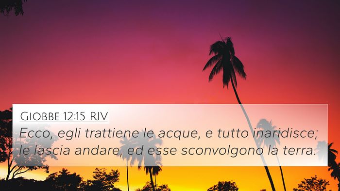 Giobbe 12:15 RIV Bible Verse Image