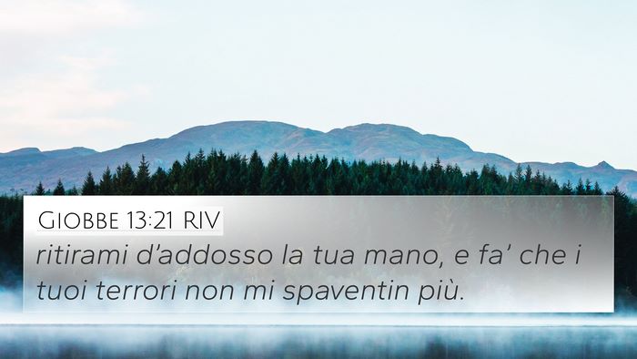 Giobbe 13:21 RIV Bible Verse Image