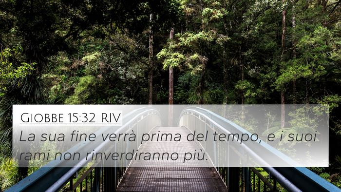 Giobbe 15:32 RIV Bible Verse Image