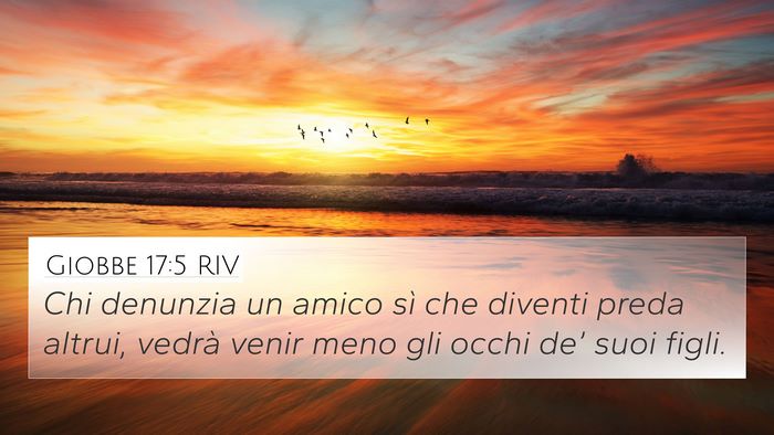 Giobbe 17:5 RIV Bible Verse Image