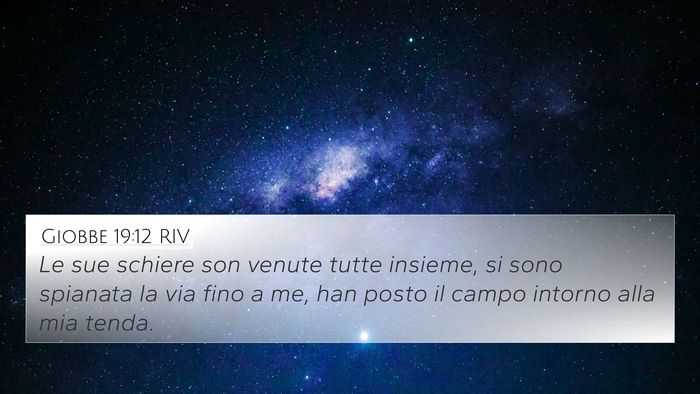 Giobbe 19:12 RIV Bible Verse Image