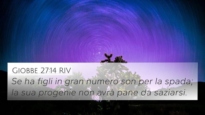 Giobbe 27:14 RIV Bible Verse Image