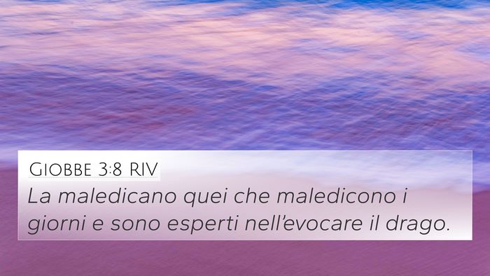 Giobbe 3:8 RIV Bible Verse Image