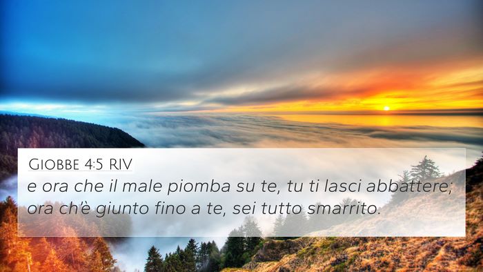 Giobbe 4:5 RIV Bible Verse Image