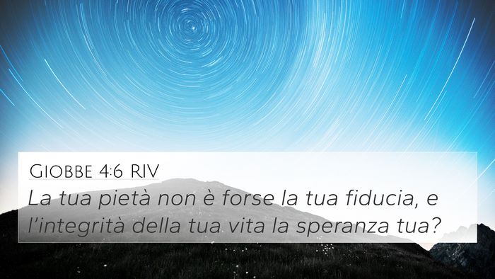 Giobbe 4:6 RIV Bible Verse Image