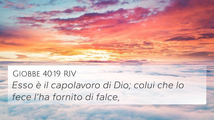 Giobbe 40:19 RIV Bible Verse Image