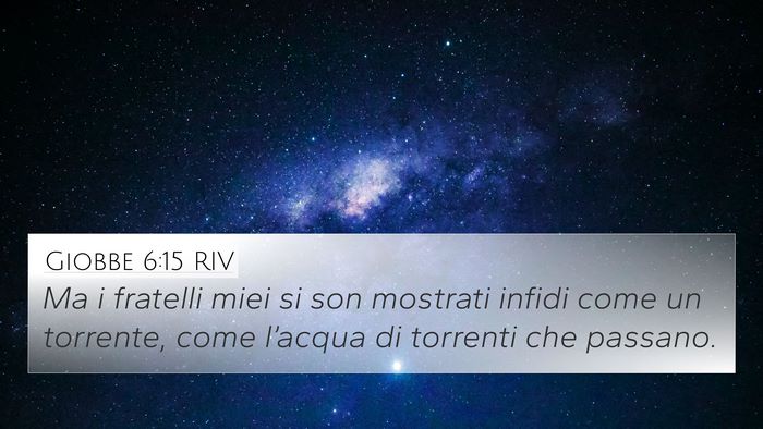 Giobbe 6:15 RIV Bible Verse Image