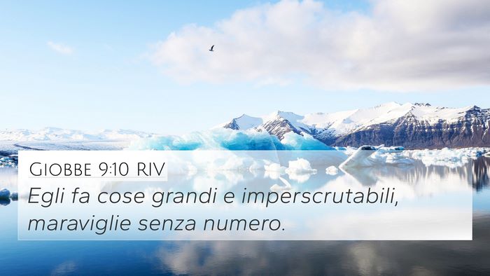 Giobbe 9:10 RIV Bible Verse Image
