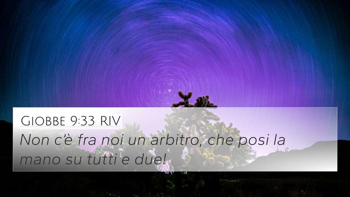 Giobbe 9:33 RIV Bible Verse Image