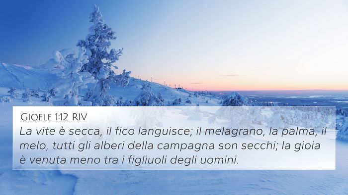 Gioele 1:12 RIV Bible Verse Image