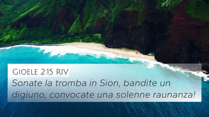 Gioele 2:15 RIV Bible Verse Image