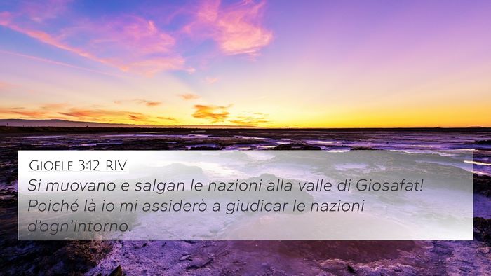 Gioele 3:12 RIV 4K Wallpaper - Si muovano e salgan le nazioni alla valle di - 4K Wallpaper Bible Verse