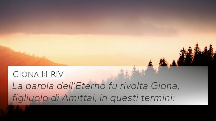 Giona 1:1 RIV 4K Wallpaper - La parola dell’Eterno fu rivolta Giona, - 4K Wallpaper Bible Verse