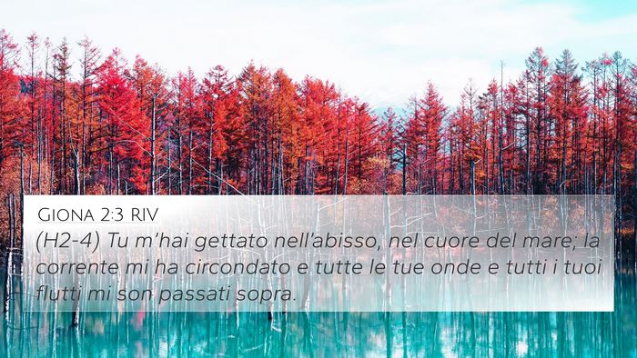 Giona 2:3 RIV Bible Verse Image