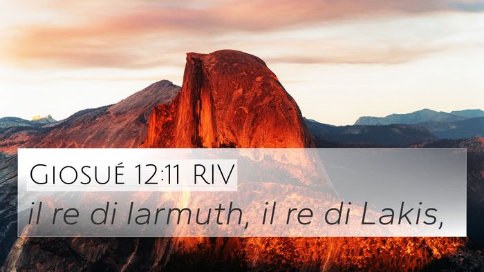 Giosué 12:11 RIV Bible Verse Image