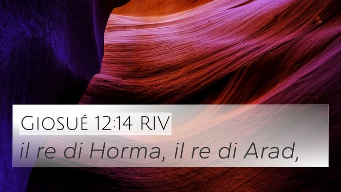 Giosué 12:14 RIV Bible Verse Image