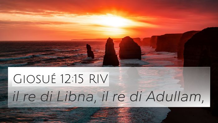 Giosué 12:15 RIV Bible Verse Image
