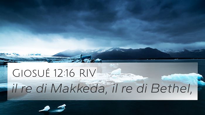 Giosué 12:16 RIV Bible Verse Image