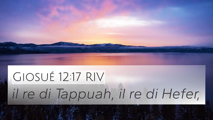 Giosué 12:17 RIV Bible Verse Image
