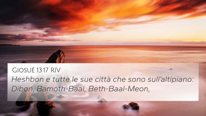 Giosué 13:17 RIV Bible Verse Image