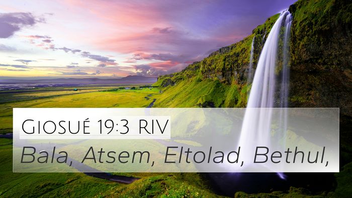 Giosué 19:3 RIV Bible Verse Image