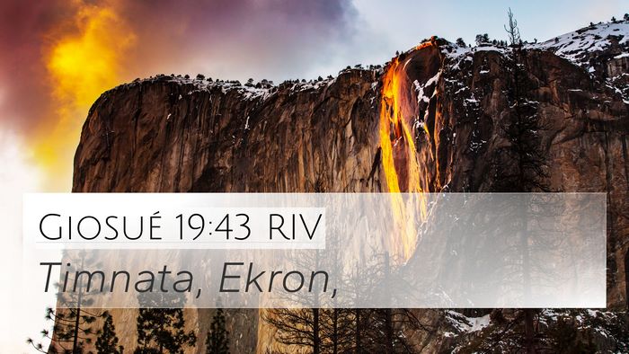 Giosué 19:43 RIV Bible Verse Image