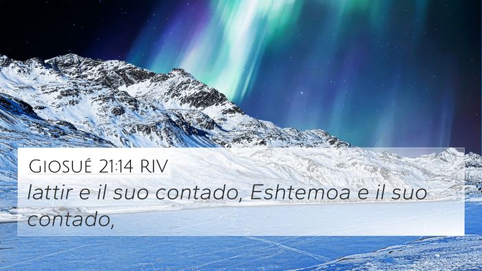 Giosué 21:14 RIV Bible Verse Image