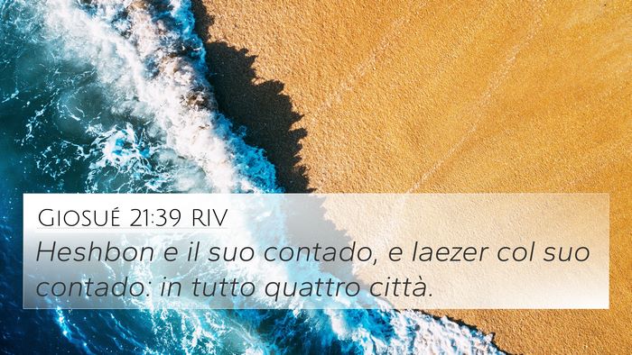 Giosué 21:39 RIV Bible Verse Image