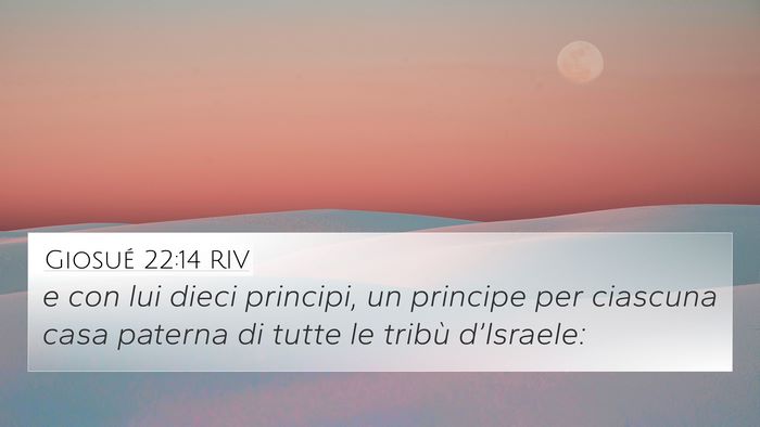 Giosué 22:14 RIV Bible Verse Image