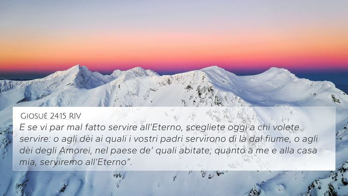 Giosué 24:15 RIV Bible Verse Image