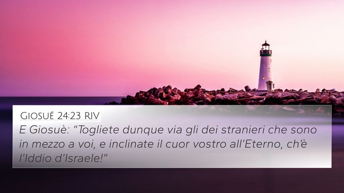 Giosué 24:23 RIV Bible Verse Image
