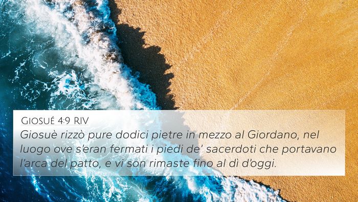 Giosué 4:9 RIV Bible Verse Image