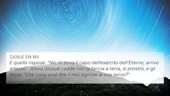 Giosué 5:14 RIV 4K Wallpaper - E quello rispose: “No, io sono il capo - 4K Wallpaper Bible Verse