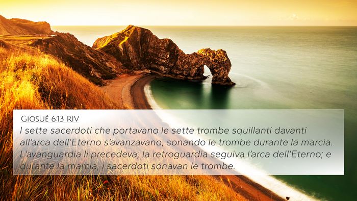 Giosué 6:13 RIV Bible Verse Image