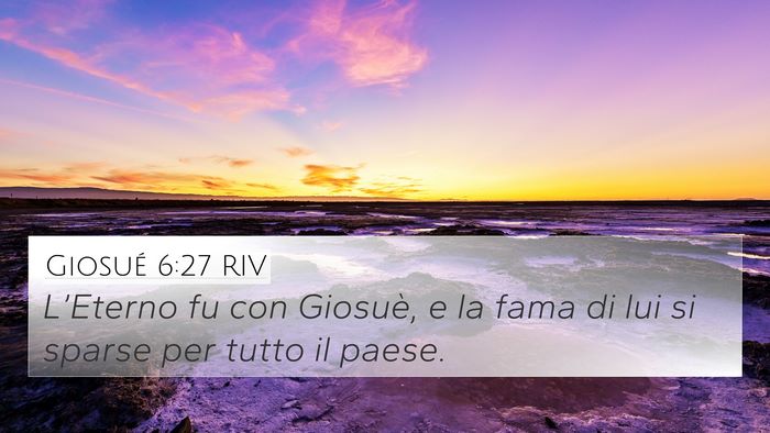 Giosué 6:27 RIV Bible Verse Image