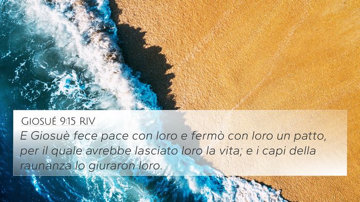 Giosué 9:15 RIV Bible Verse Image