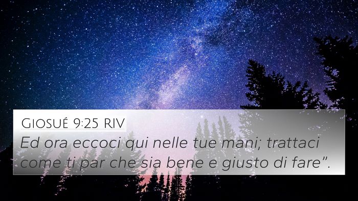 Giosué 9:25 RIV Bible Verse Image
