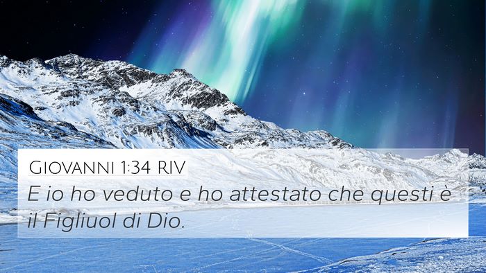Giovanni 1:34 RIV Bible Verse Image